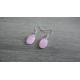 Boucles d'oreilles céramique violette