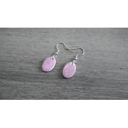 Purple ceramic earrings