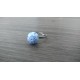 Bague verre fusing bleue millefiori