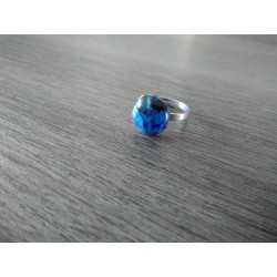 Julie and Co Creations Blue Fusing Glass Ring