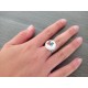 Ceramic ring and merged glass creation made in france