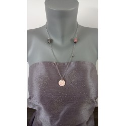 Purple pink earthenware jumper on anallergic stainless steel