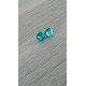 Boucles d'oreilles puce verre fusing turquoise Dichroic acier inoxydable