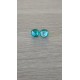 Boucles d'oreilles puce verre fusing turquoise Dichroic acier inoxydable