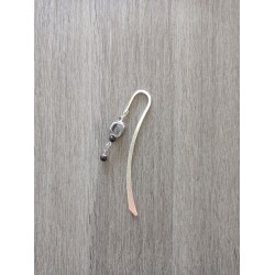 Grey, black ceramic and silver metal page mark