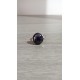 Fancy ring glass dichroic black fusing stainless steel