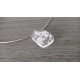 collier de verre fusing feuille fossilisé 