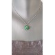 Small glass pendant fusing millefiori brown designer jewelry vendée