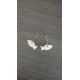 Boucles d'oreilles céramique poissons blanc