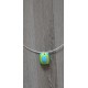 Creative turquoise fusing glass pendant