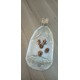 Plat en bouteille de verre upcyclé transparente motif olivier