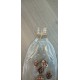 Plat en bouteille de verre upcyclé transparente motif olivier