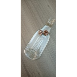 Repose cuillère en bouteille de bière recyclé transparente