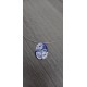 Pendentif en verre fusing millefiori coloris bleu créatrice bijoux artisanaux vendée