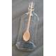 Plat en bouteille de verre recyclé fondue transparente