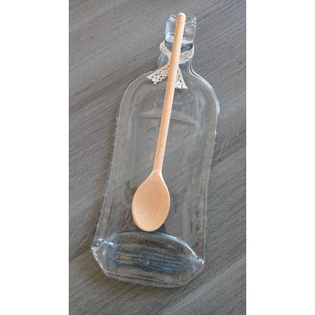Plat en bouteille de verre recyclé fondue transparente