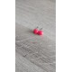 Boucles d'oreilles puce verre fusing millefiori rouge transparent