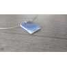 Creative blue fusing glass pendant sold