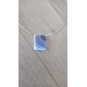 Creative blue fusing glass pendant sold