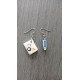 Boucles d'oreilles equerre crayon cadeau maitresse