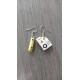 Boucles d'oreilles ardoise crayon cadeau maitresse
