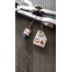 Boucles d'oreilles ardoise crayon cadeau maitresse