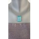 Pendentif verre fusing dichroïque turquoise créatrice vendée