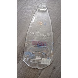 Plat en bouteille d'eau en verre recyclé fondue transparente