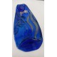 Repose cuillère bleu en bouteille de verre recyclé, fondue en Vendée 