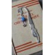 Petit marque-pages sirène bleu jade céramique et métal argenté