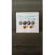 Les insolites : Boucles d'oreilles puce verre fusing millefiori orange