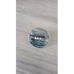 Broche feuille d'arbre en faïence artisanale sur acier inoxydable made in france vendée