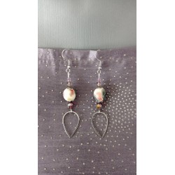 Les réversibles : Boucles d'oreilles céramique multicolores