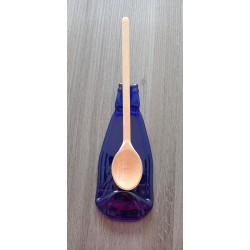 Pique purple white flowers for small pot, glass or glass. Craft creation in enamelled earthenware