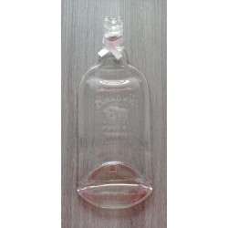 Plat en bouteille de verre recyclé transparente