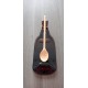 Plat en bouteille de verre fondue surcyclé marron