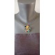 Collier céramique puzzle multicolor