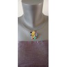 Collier céramique puzzle multicolor