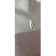 Pendentif poisson turquoise et rose faïence blanche émaillé céramique artisanale made in france