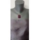 collier de verre fusing noir bleu et rouge