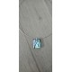 Pendentif noir effet doré pailleté en verre fusing création artisanale vendée
