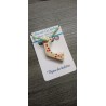 Bijou de lecture porte couteau, en céramique motif cerises