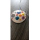 Collier artisanal en céramique multicolore